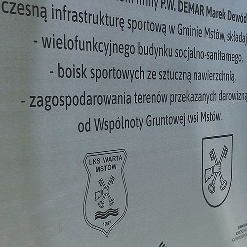 Tablica grawerowana ze stali nierdzewnej